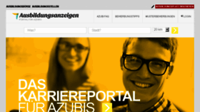 What Ausbildungsanzeigen.de website looked like in 2016 (7 years ago)