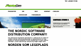 What Advicecom.dk website looked like in 2016 (7 years ago)