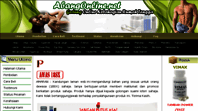 What Abangonline.com website looked like in 2016 (7 years ago)