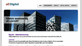 What Ada.no website looked like in 2016 (9 years ago)