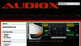 What Audiox.org website looked like in 2016 (9 years ago)