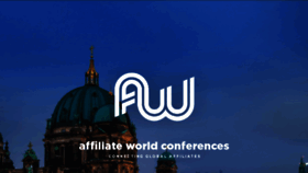 What Affiliateworldconferences.com website looked like in 2016 (7 years ago)