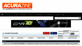 What Acurazine.com website looked like in 2016 (7 years ago)