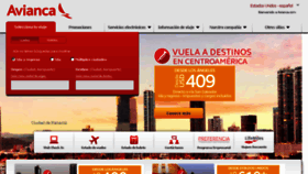 What Avianca.com website looked like in 2016 (7 years ago)