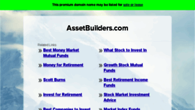 What Assetbuilders.com website looked like in 2016 (7 years ago)