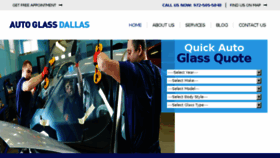 What Autoglassindallas.com website looked like in 2016 (7 years ago)