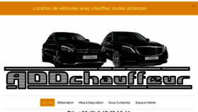 What Addchauffeur.com website looked like in 2016 (7 years ago)