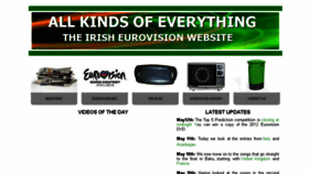 What Allkindsofeverything.ie website looked like in 2016 (7 years ago)
