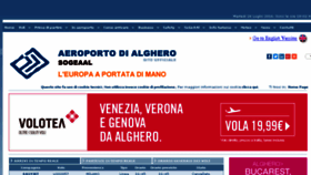 What Aeroportodialghero.it website looked like in 2016 (7 years ago)