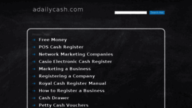 What Adailycash.com website looked like in 2016 (7 years ago)