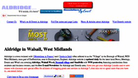What Aldridge-web.com website looked like in 2016 (7 years ago)