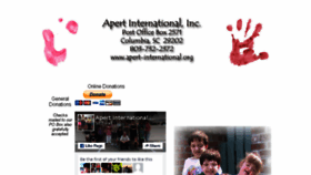 What Apert-international.org website looked like in 2016 (7 years ago)