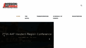 What Aafwesternregion.org website looked like in 2016 (7 years ago)