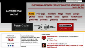 What Automotivesocial.com website looked like in 2016 (7 years ago)