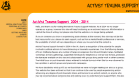 What Activist-trauma.net website looked like in 2016 (7 years ago)