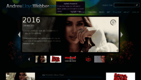 What Andrewlloydwebber.com website looked like in 2016 (7 years ago)