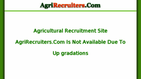 What Agrirecruiters.com website looked like in 2016 (7 years ago)