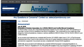 What Amidoncorp.com website looked like in 2016 (7 years ago)