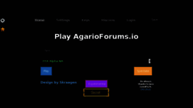 What Agarioforums.io website looked like in 2016 (7 years ago)