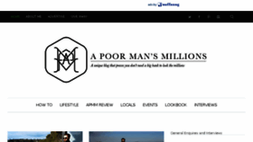What Apoormansmillions.com website looked like in 2016 (7 years ago)