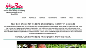 What Aroseweddingphotographer.com website looked like in 2016 (7 years ago)