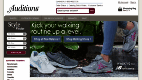 What Auditionsshoes.com website looked like in 2016 (7 years ago)
