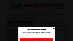 What Airlinestaffrates.com website looked like in 2016 (7 years ago)