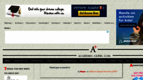 What Academic-clinic.com website looked like in 2016 (7 years ago)
