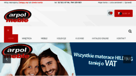 What Arpolmeble.pl website looked like in 2016 (8 years ago)