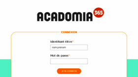 What Acadomia365.fr website looked like in 2016 (7 years ago)