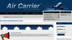 What Air-carrier.fr website looked like in 2016 (7 years ago)