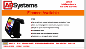 What Absystems.ie website looked like in 2016 (8 years ago)