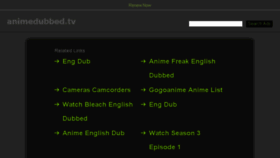 What Animedubbed.tv website looked like in 2016 (7 years ago)