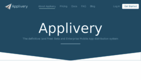 What Applivery.com website looked like in 2016 (7 years ago)