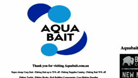 What Aquabait.com.au website looked like in 2016 (7 years ago)