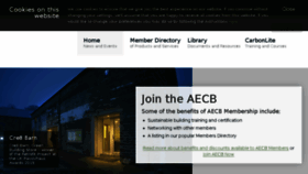 What Aecb.net website looked like in 2016 (7 years ago)
