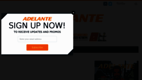 What Adelantemagazine.com website looked like in 2016 (7 years ago)