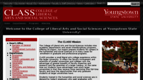What As.ysu.edu website looked like in 2016 (9 years ago)