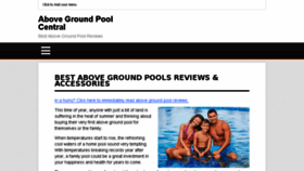 What Abovegroundpoolcentral.com website looked like in 2016 (7 years ago)