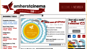 What Amherstcinema.org website looked like in 2016 (7 years ago)