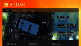 What Anizan.com website looked like in 2016 (7 years ago)
