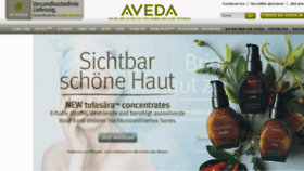 What Aveda.de website looked like in 2016 (7 years ago)