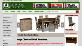What Allwoodfurniture.co.uk website looked like in 2016 (7 years ago)