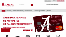 What Alabamacu.com website looked like in 2016 (7 years ago)