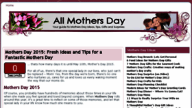 What Allmothersday.com website looked like in 2016 (7 years ago)