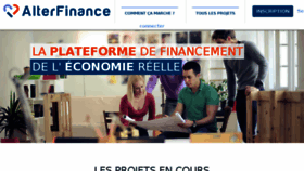 What Alterfinance.fr website looked like in 2016 (7 years ago)