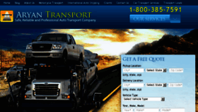 What Aryantransport.com website looked like in 2016 (7 years ago)