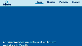 What Admire.nl website looked like in 2016 (7 years ago)
