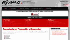 What Asumo.es website looked like in 2016 (7 years ago)