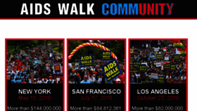 What Aidswalk.net website looked like in 2016 (7 years ago)